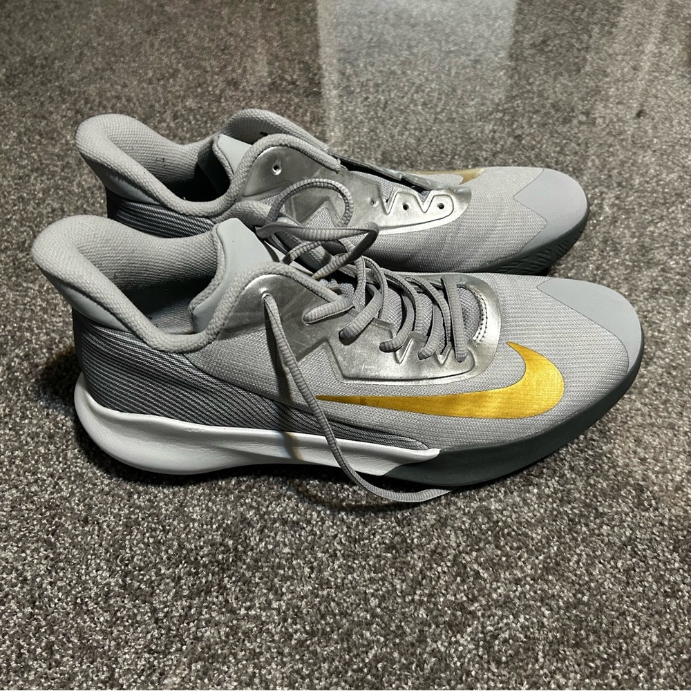 Nike Gray and White Sneakers